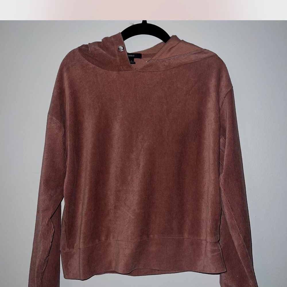 Small Mauve Hoodie Sweater forever21